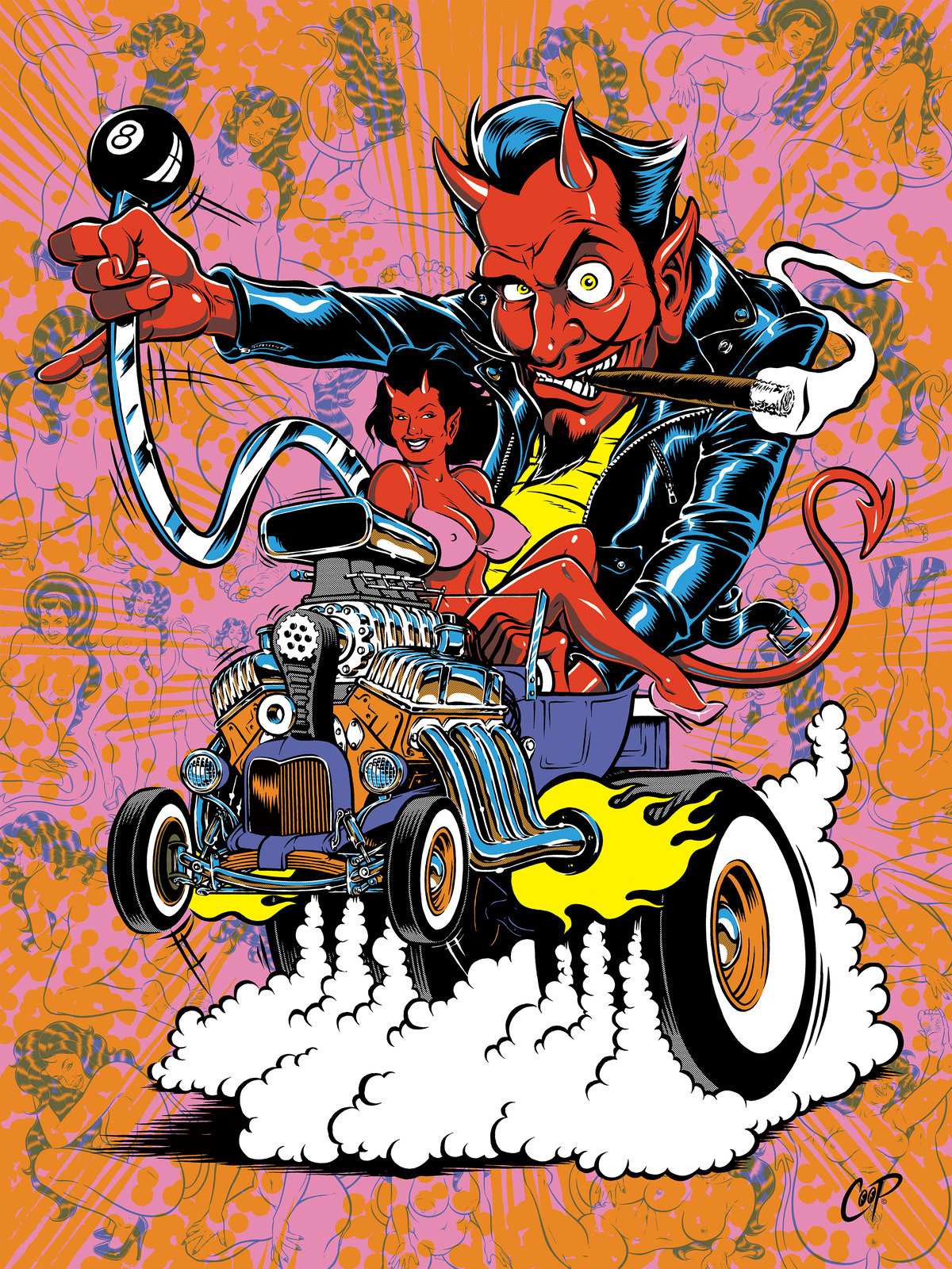 DEVIL BUCKET Silkscreen Print | The Art Of Coop
